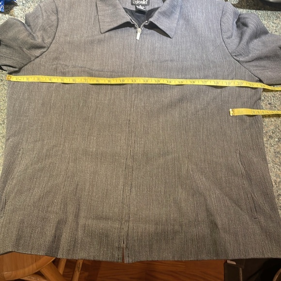 Rafaella size 16 black and white houndstooth zip up lined blazer 2 pockets - Picture 11 of 11